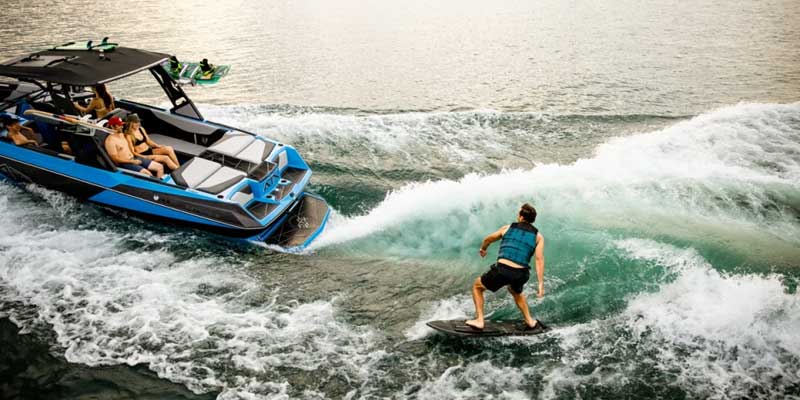 ATX Surf Boat on Kalamalka Lake