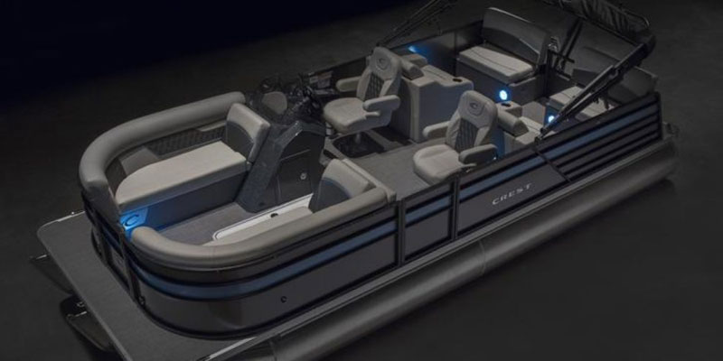 artist rendering of the crest pontoon boat