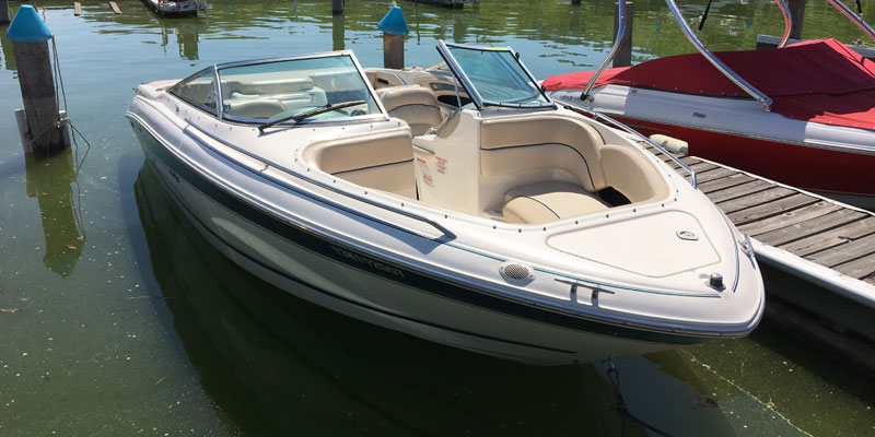 Boat renters on Kalamalka Lake near Vernon